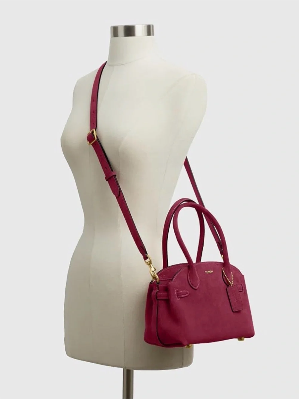 Coach Small Satchel in Raspberry - Picture 1 of 2